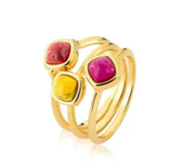 3 Stone Matriz Ring in Fire