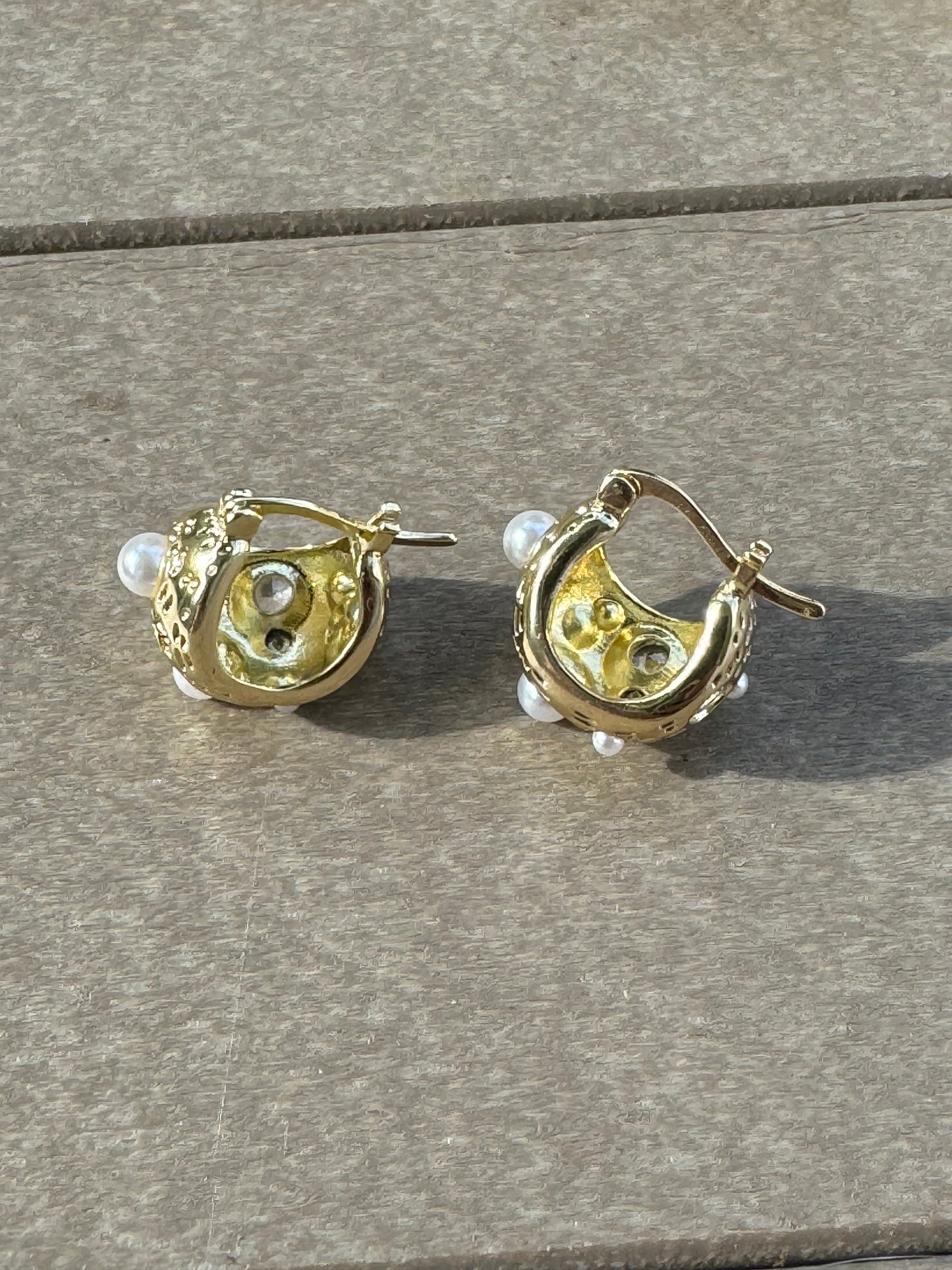 A Gold Nugget Earring