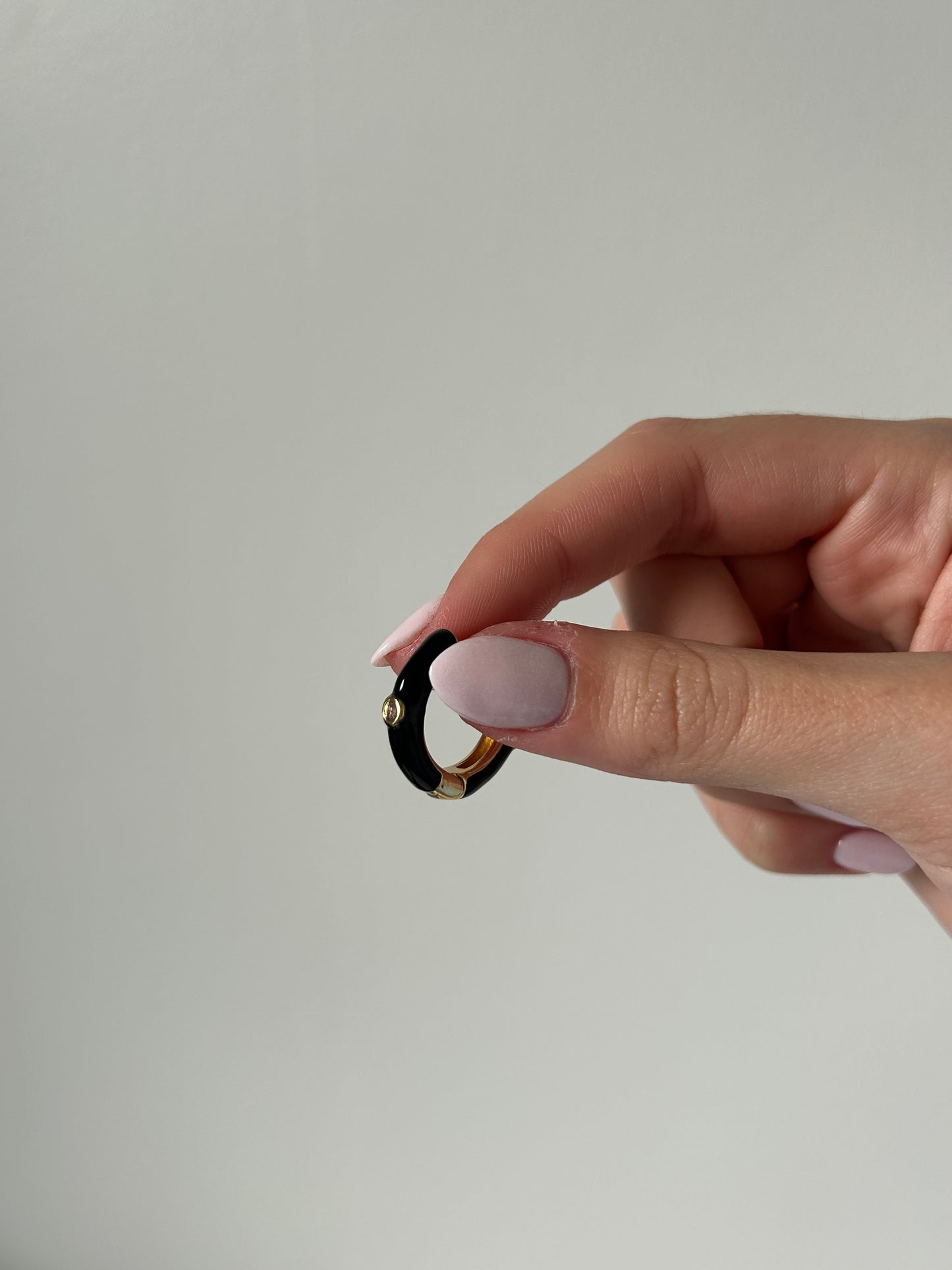 Enamel Hoop Earrings