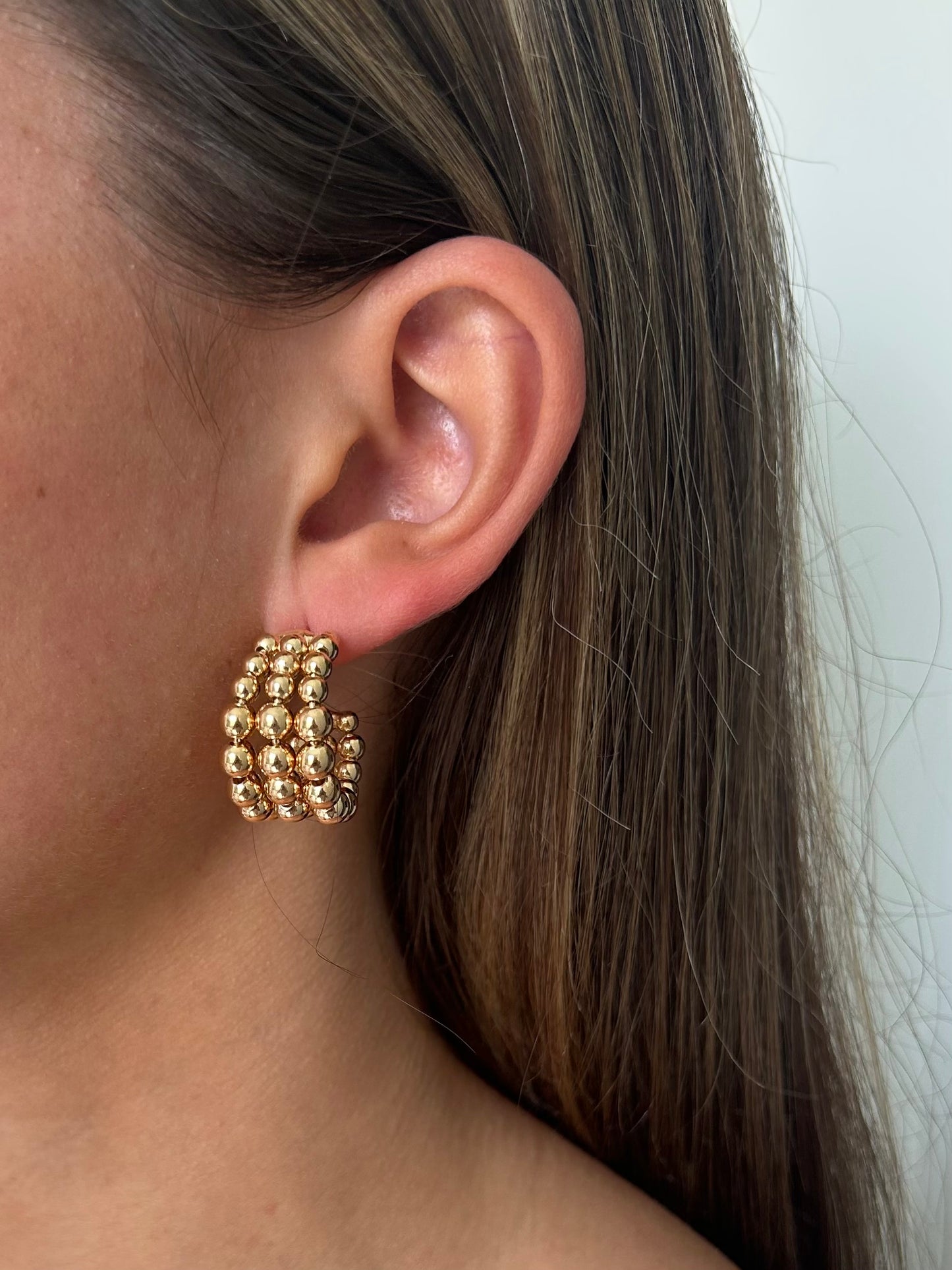 Beaded Hoops