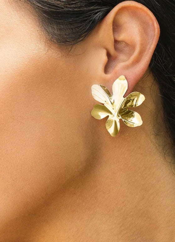 Abstract Flower Earrings